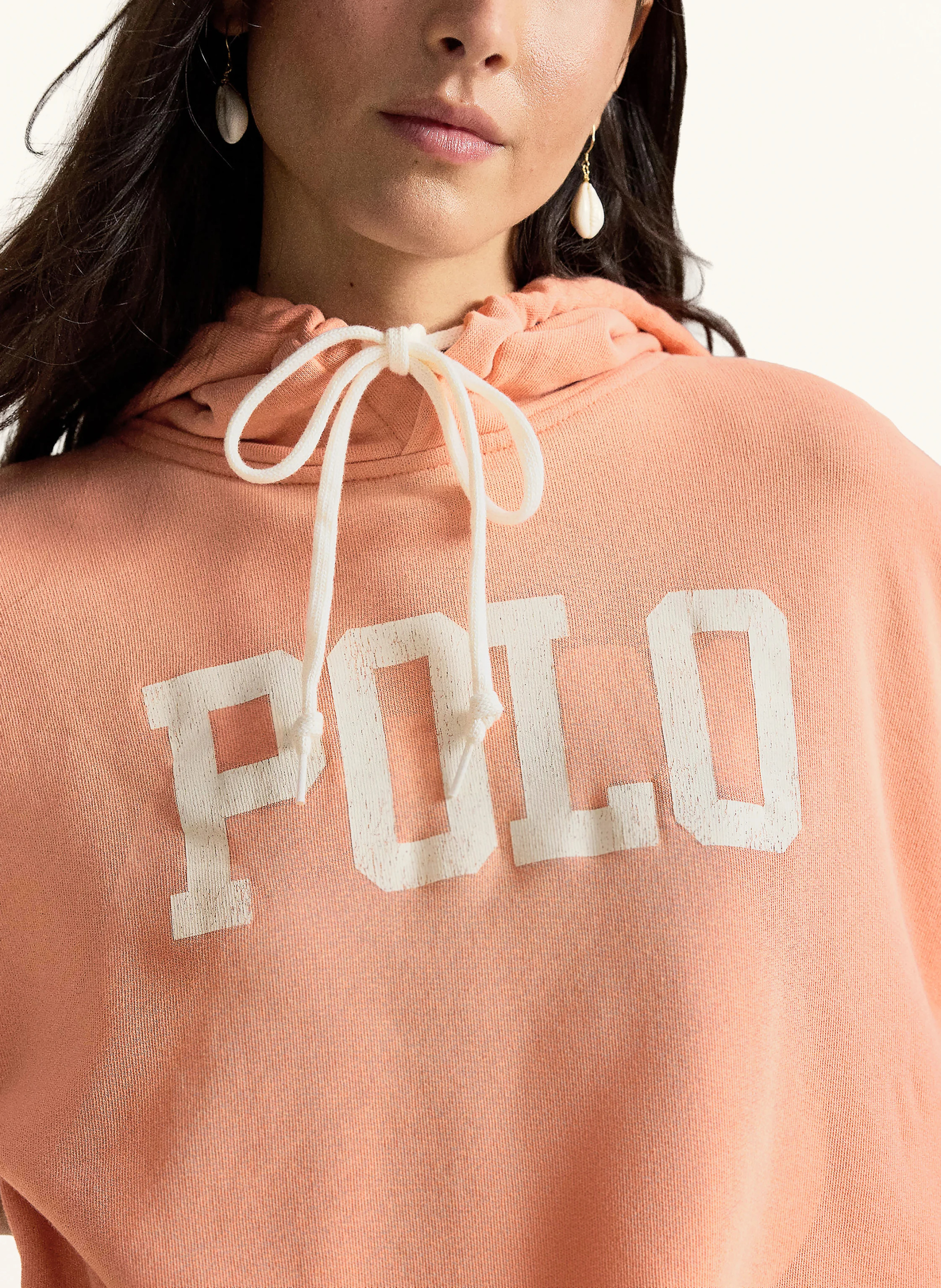 POLO RALPH LAUREN Hoodie – LACHS / WEISS