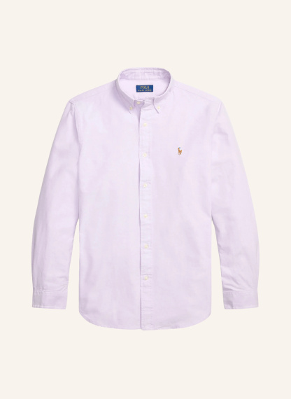 POLO RALPH LAUREN Oxfordhemd Custom Fit – HELLLILA / CAMEL