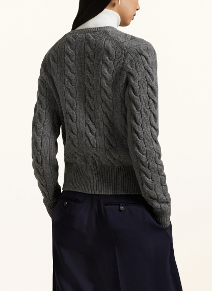 POLO RALPH LAUREN Strickjacke – GRAU