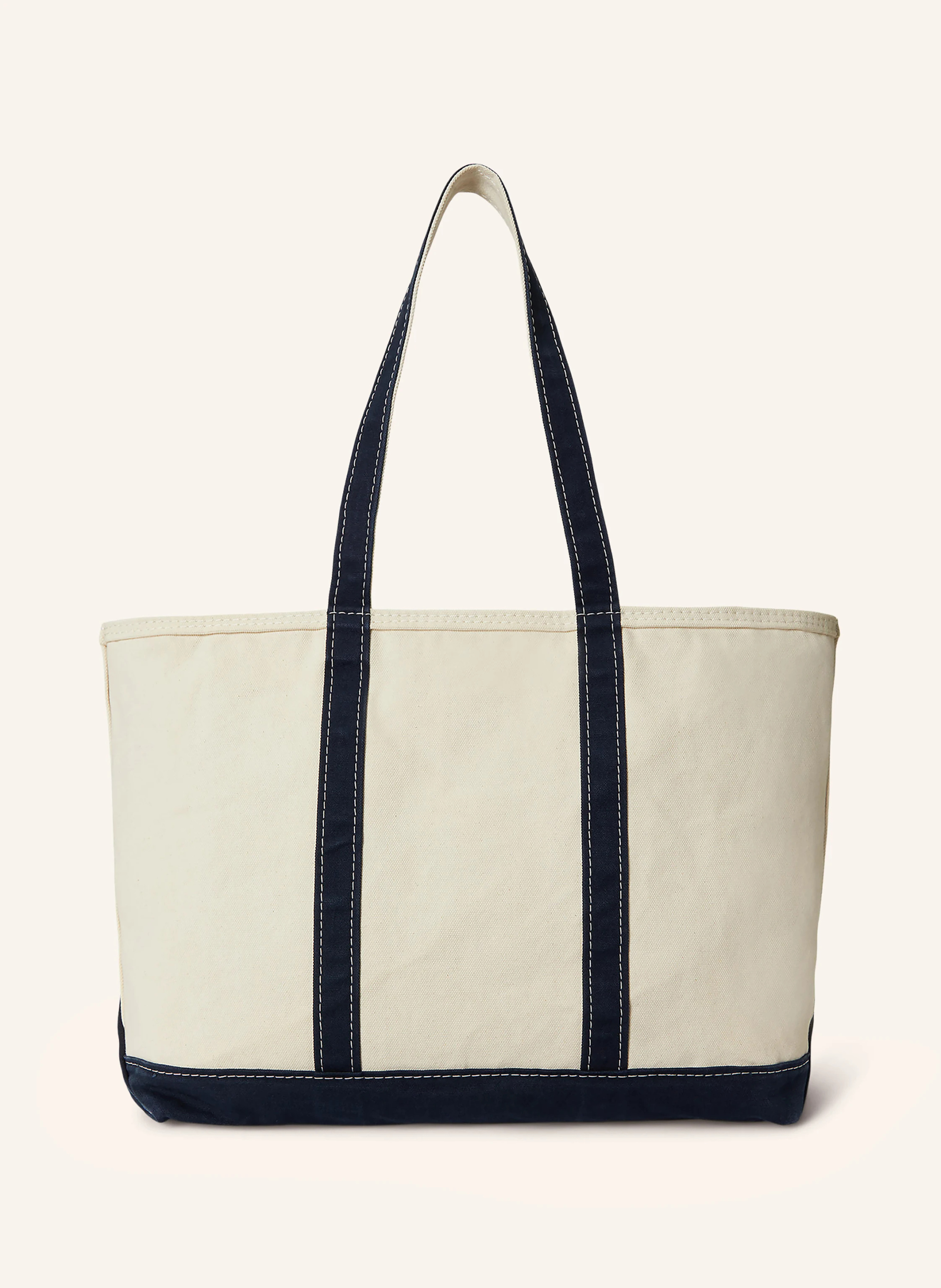 POLO RALPH LAUREN Shopper – CREME / DUNKELBLAU