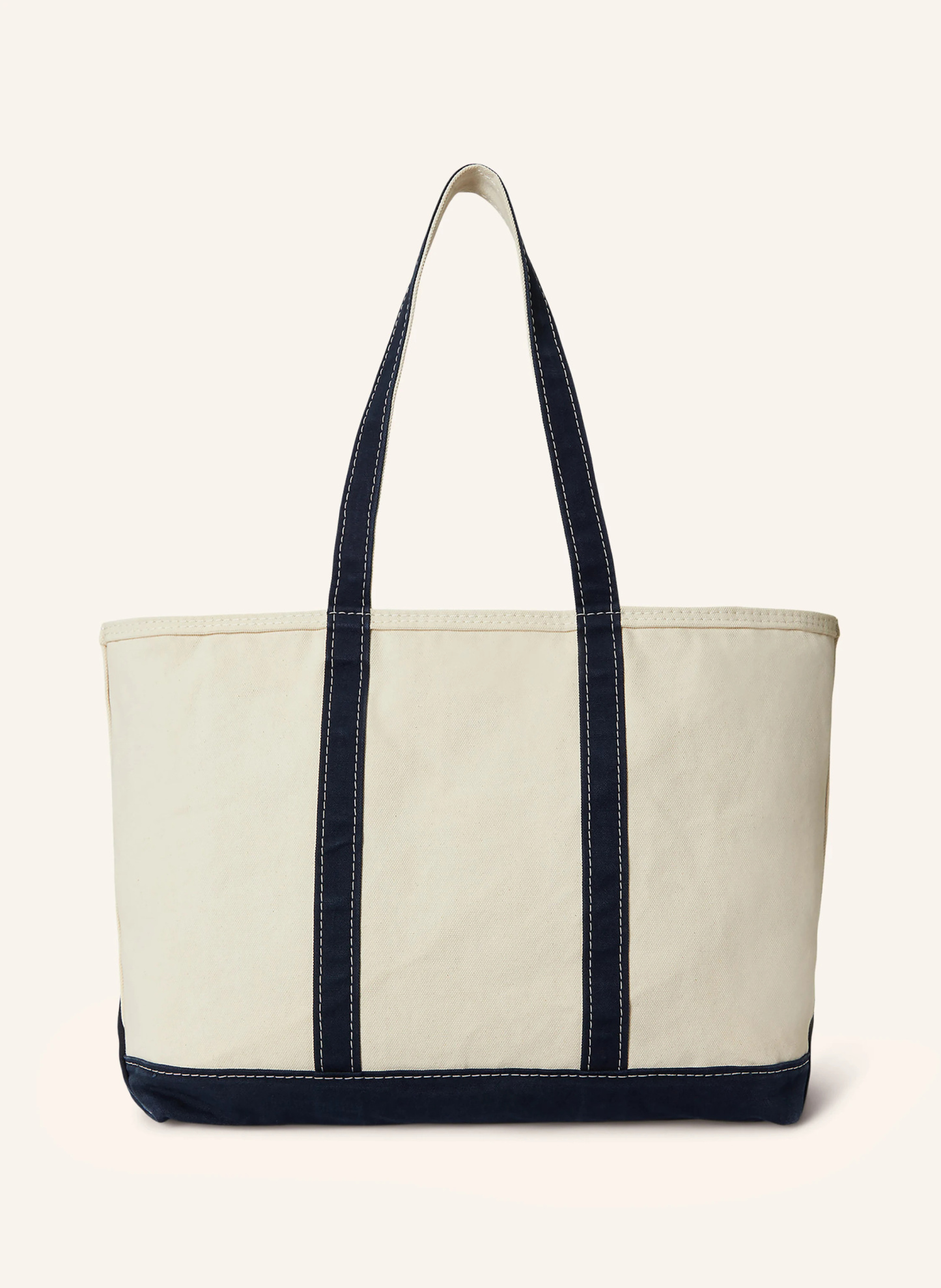 POLO RALPH LAUREN Shopper – CREME / DUNKELBLAU