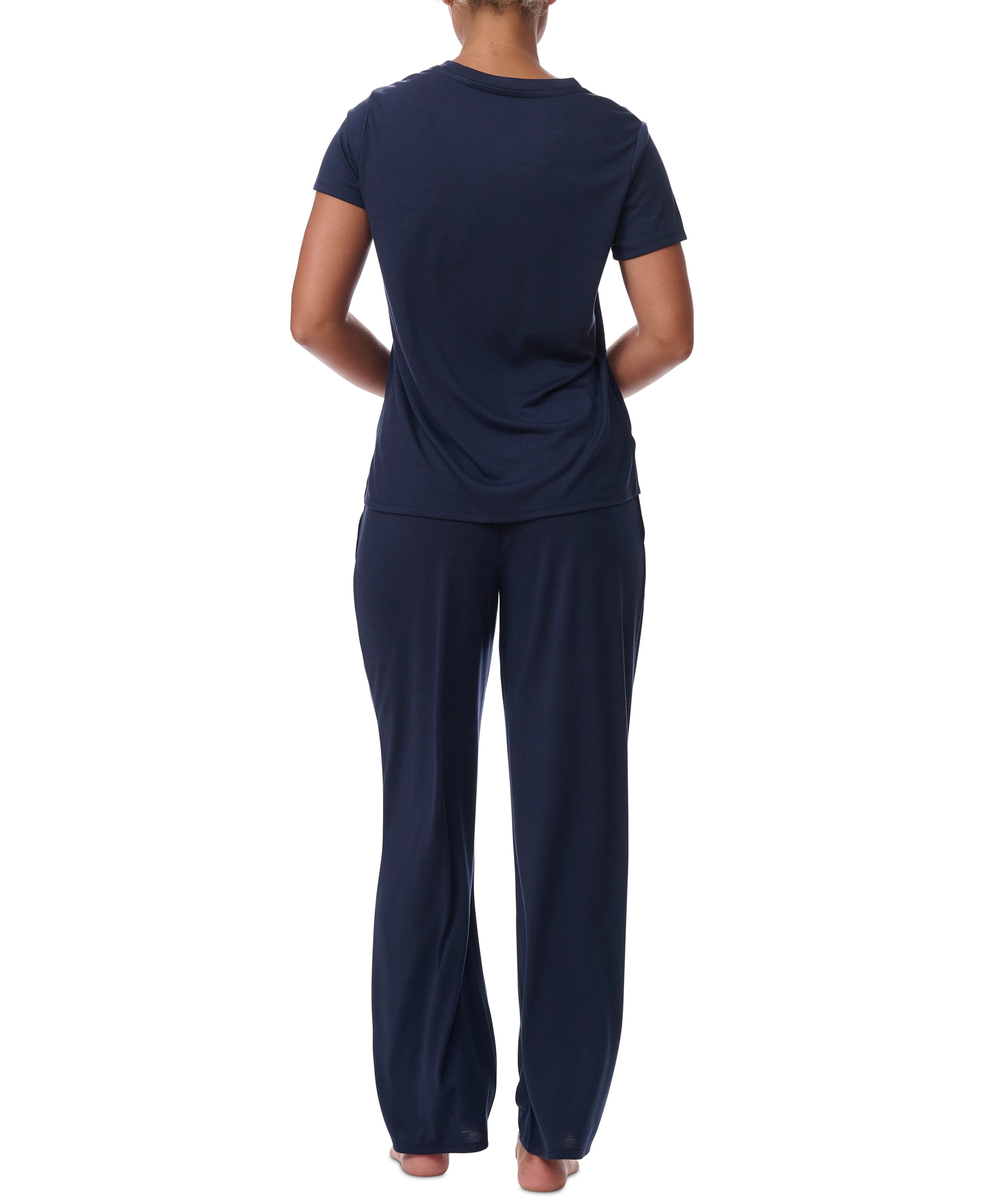 Tommy Hilfiger Women's Short-Sleeve Crewneck Sleep Tee - Sky Captain
