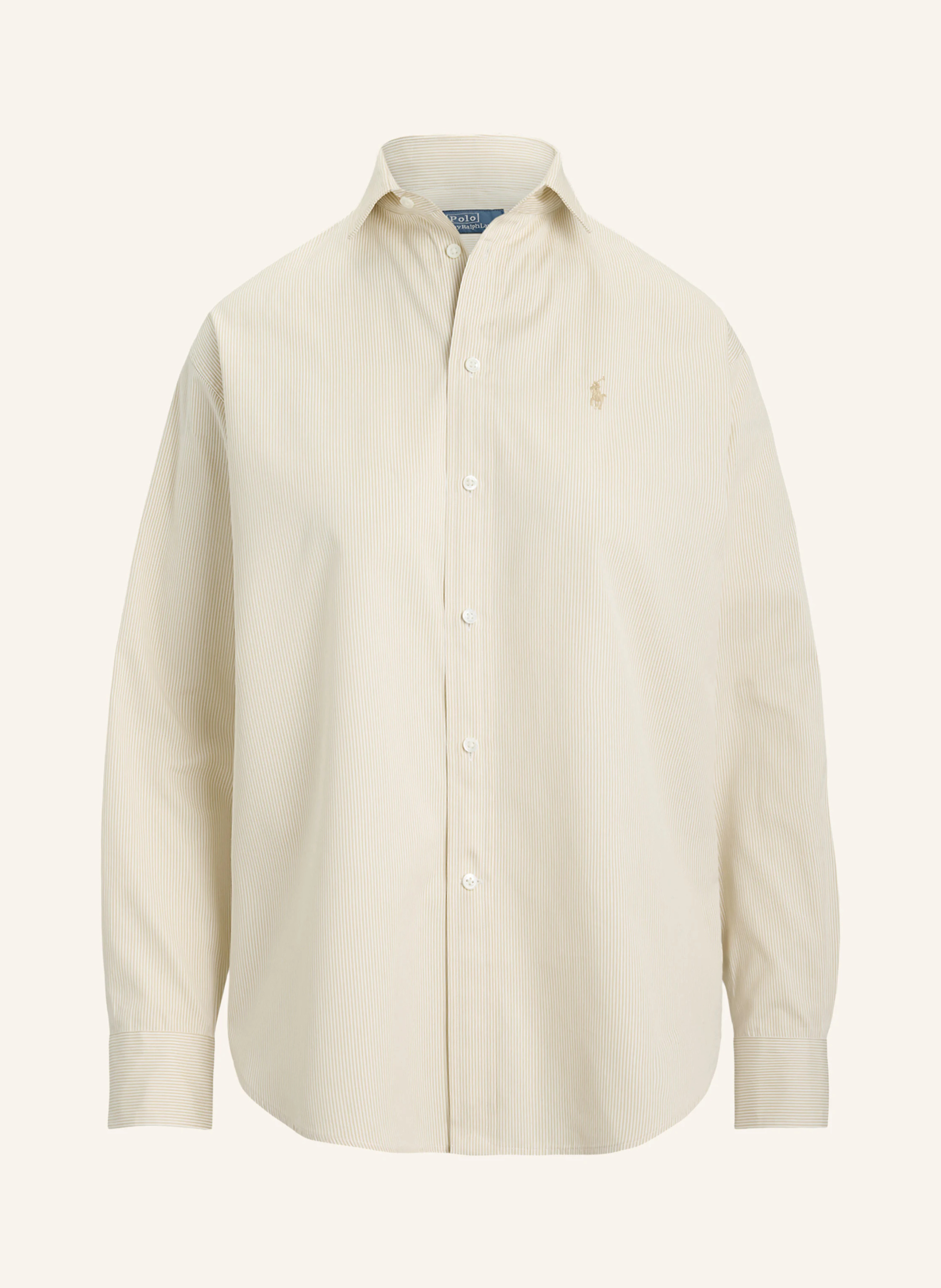 POLO RALPH LAUREN Hemdbluse – CAMEL / WEISS