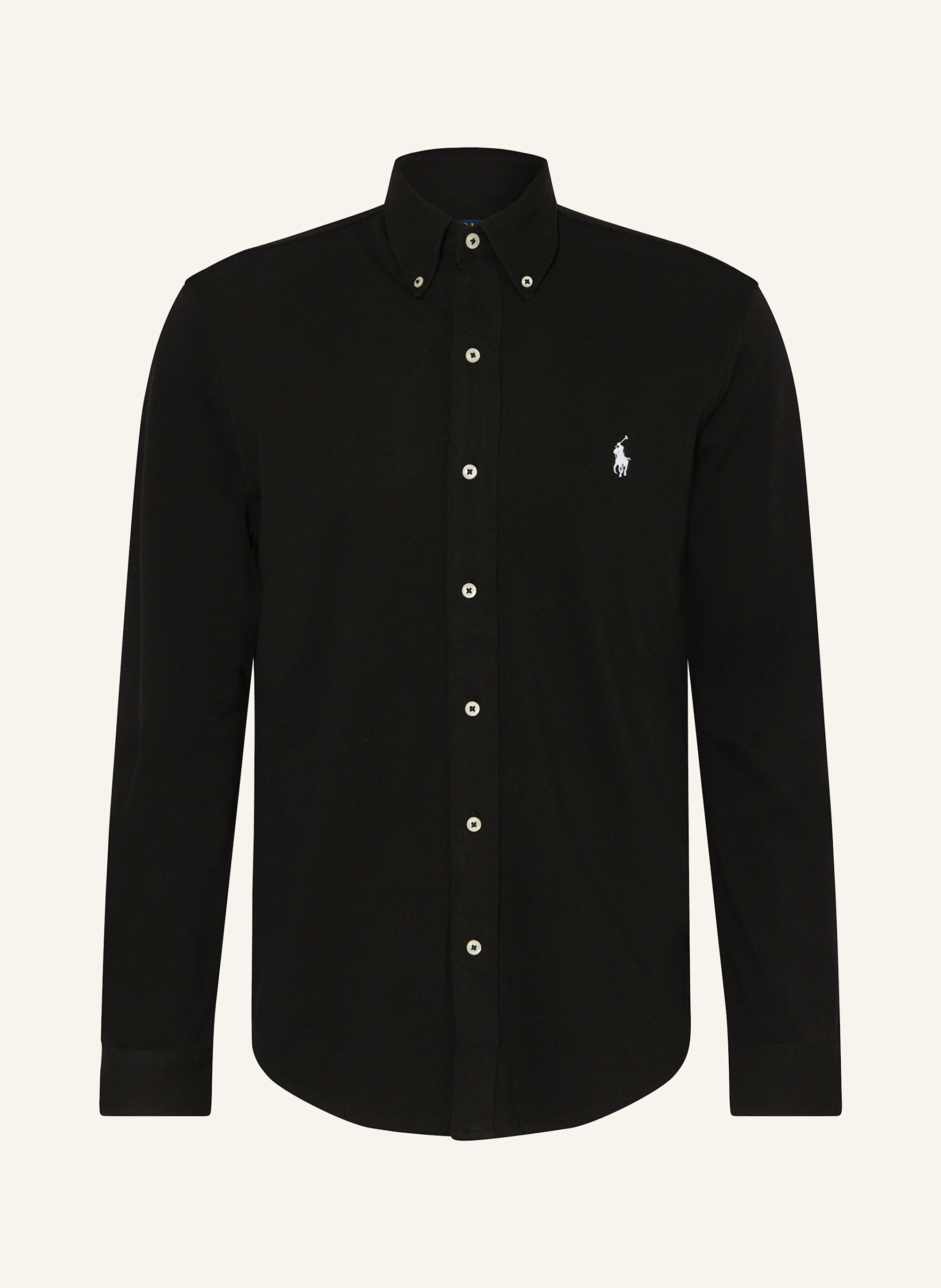 POLO RALPH LAUREN Piqué-Hemd Custom Fit – SCHWARZ (2)