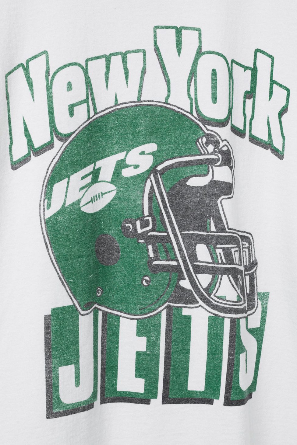Junk Food NFL Throwback Helmet Flea Market Tee - New York Jets