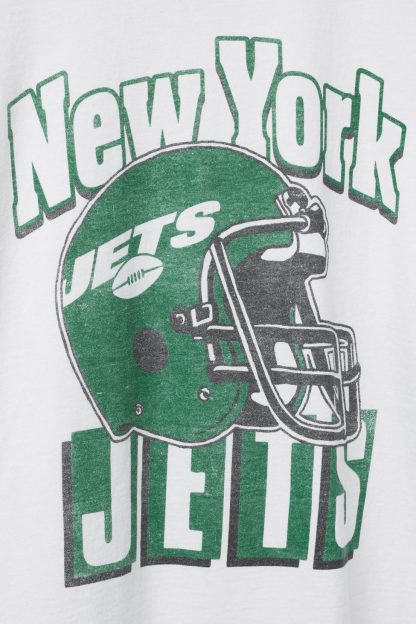 Junk Food NFL Throwback Helmet Flea Market Tee - New York Jets