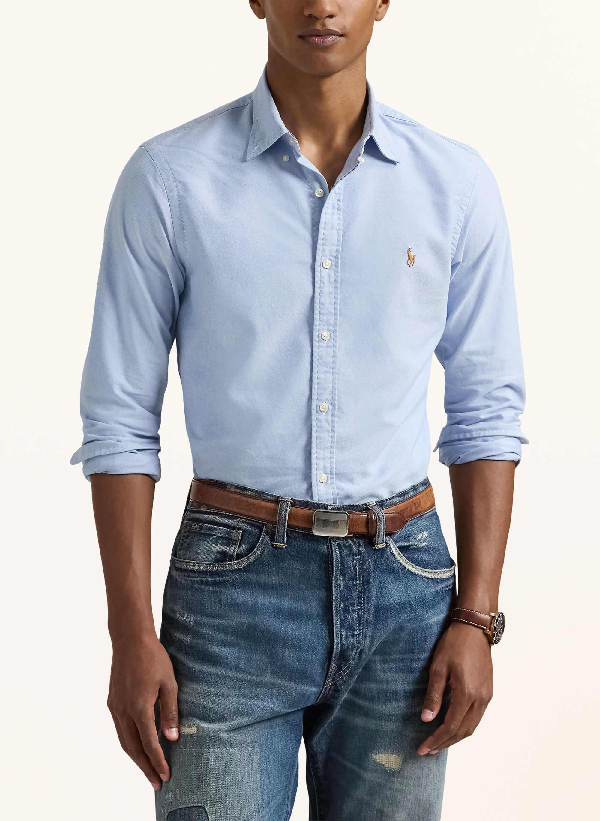 POLO RALPH LAUREN Oxfordhemd Slim Fit – HELLBLAU