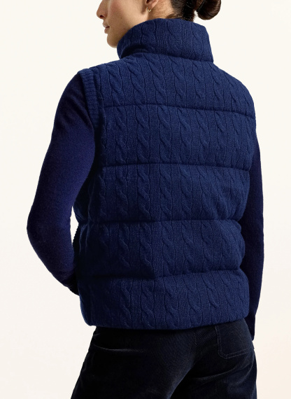 POLO RALPH LAUREN Steppweste – DUNKELBLAU / ROT