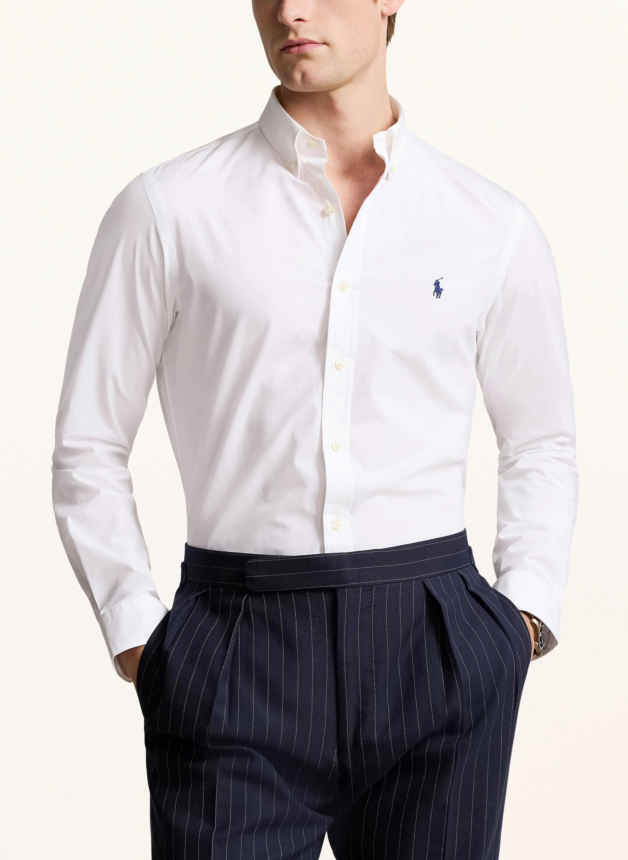 POLO RALPH LAUREN Hemd Slim Fit – WEISS