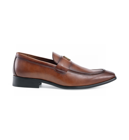 Tommy Hilfiger Men's Sawlin Logo Embellished Dress Loafers - Medium Brown