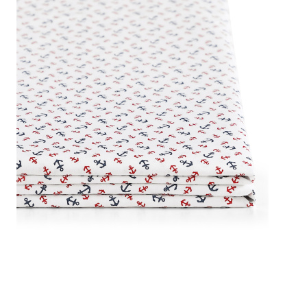 Tommy Hilfiger Printed 200-Thread Count Cotton Percale Sheet Set - Atlantic Anchors