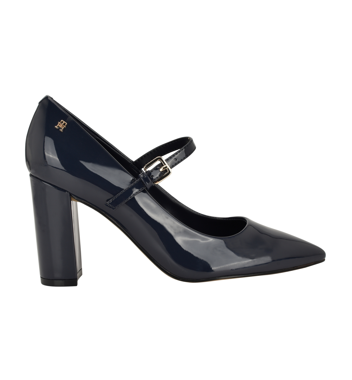 Tommy Hilfiger Women's Aveniz Mary Jane Block Heel Pump - Dark Blue