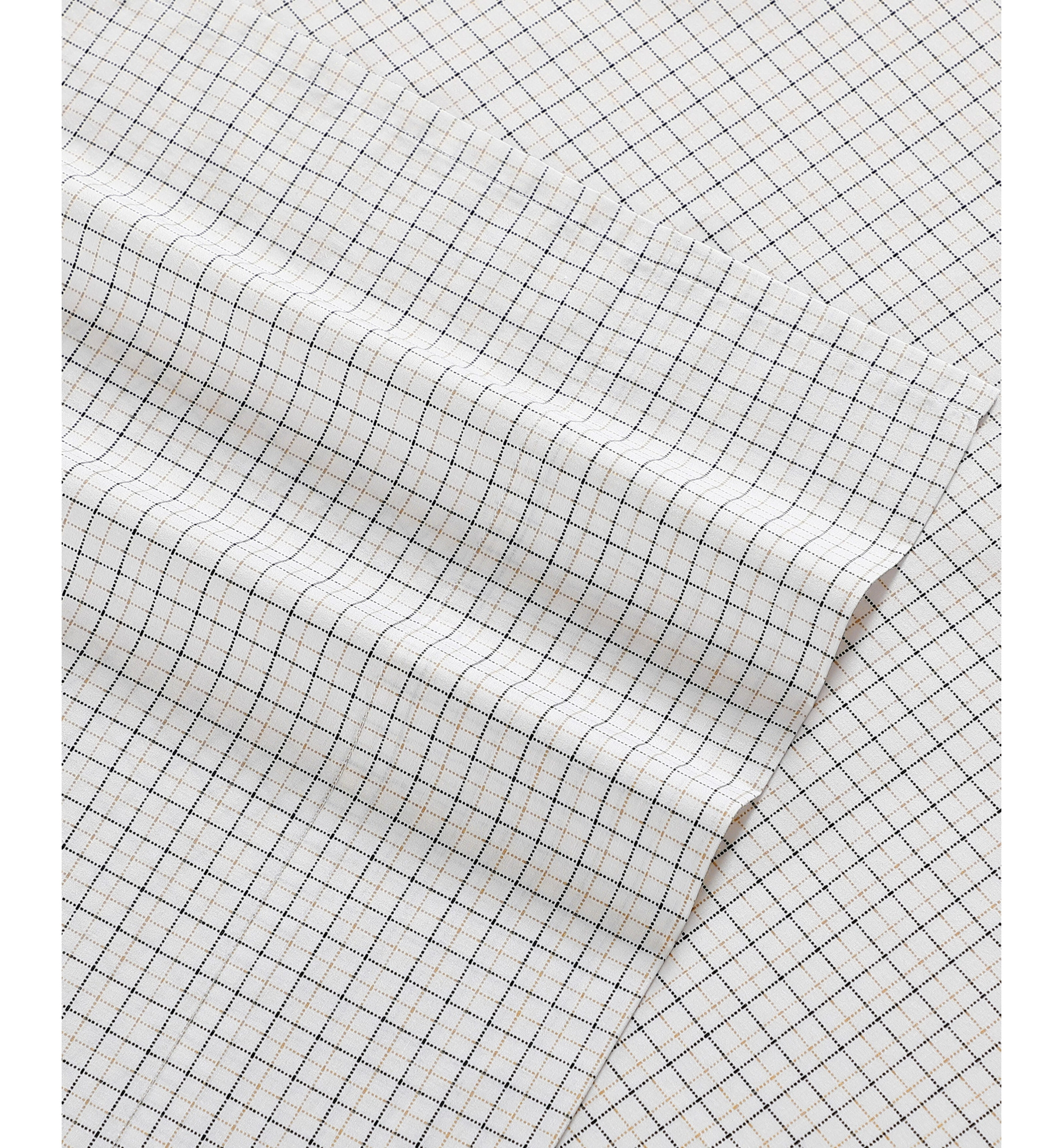 Tommy Hilfiger Printed 200-Thread Count Cotton Percale Sheet Set - New England Plaid Beige