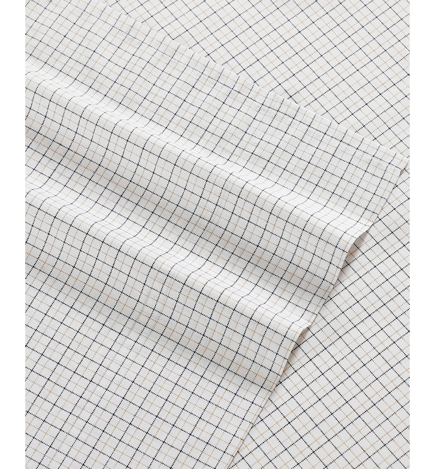 Tommy Hilfiger Printed 200-Thread Count Cotton Percale Sheet Set - New England Plaid Beige