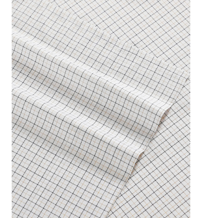 Tommy Hilfiger Printed 200-Thread Count Cotton Percale Sheet Set - New England Plaid Beige