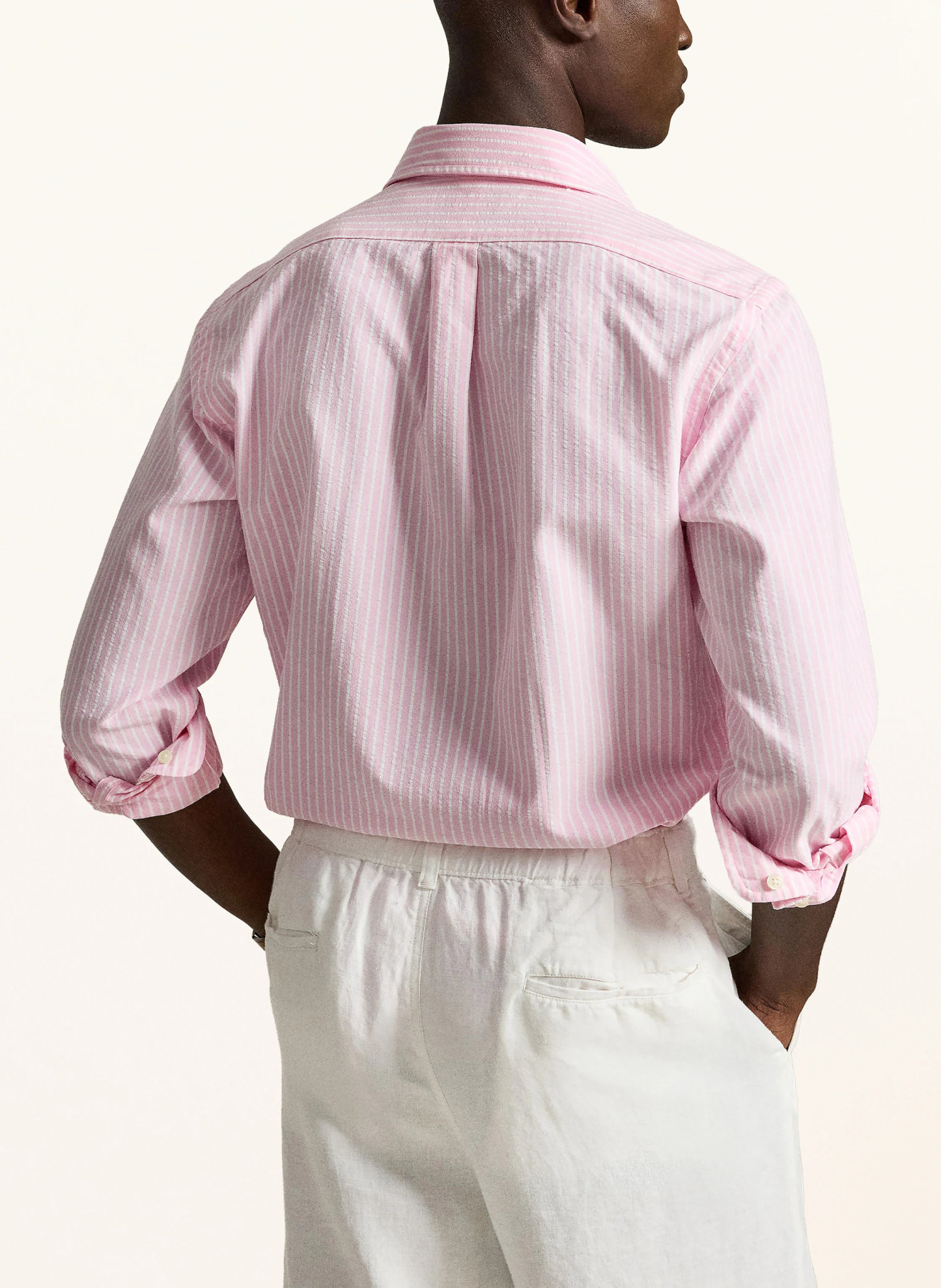 POLO RALPH LAUREN Hemd OXFORD Slim Fit – ROSA / WEISS