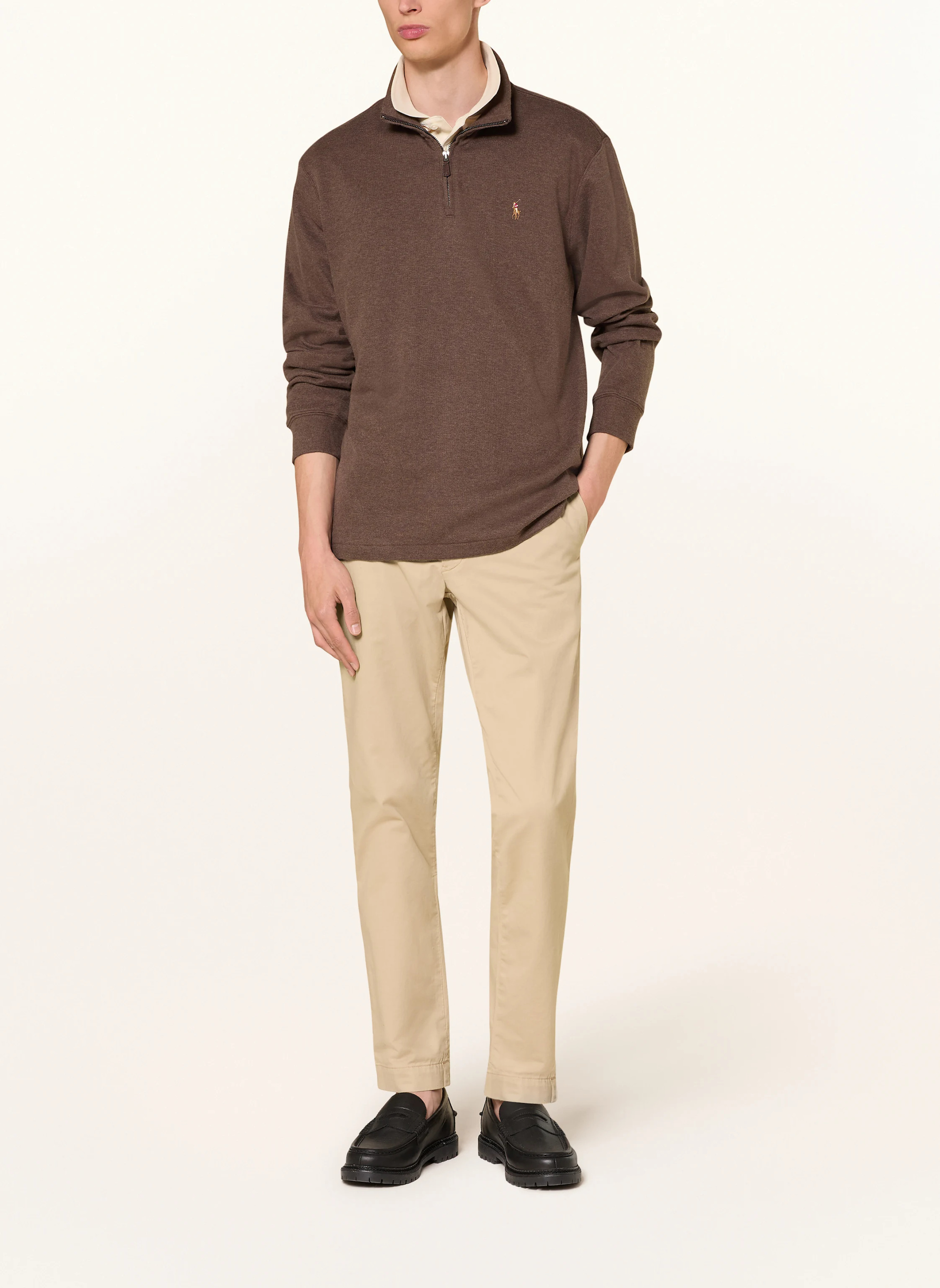 POLO RALPH LAUREN Sweat-Troyer – DUNKELBRAUN
