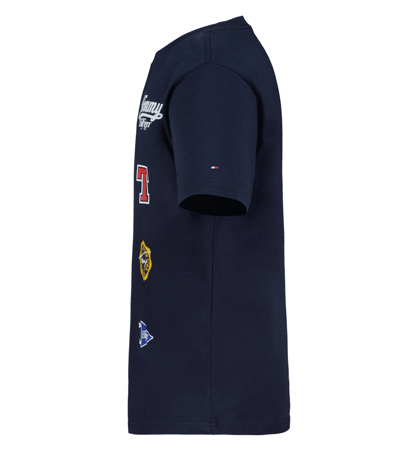 Tommy Hilfiger Boys' 8-20 Collegiate Stack Short-Sleeve T-Shirt - Navy Blazer
