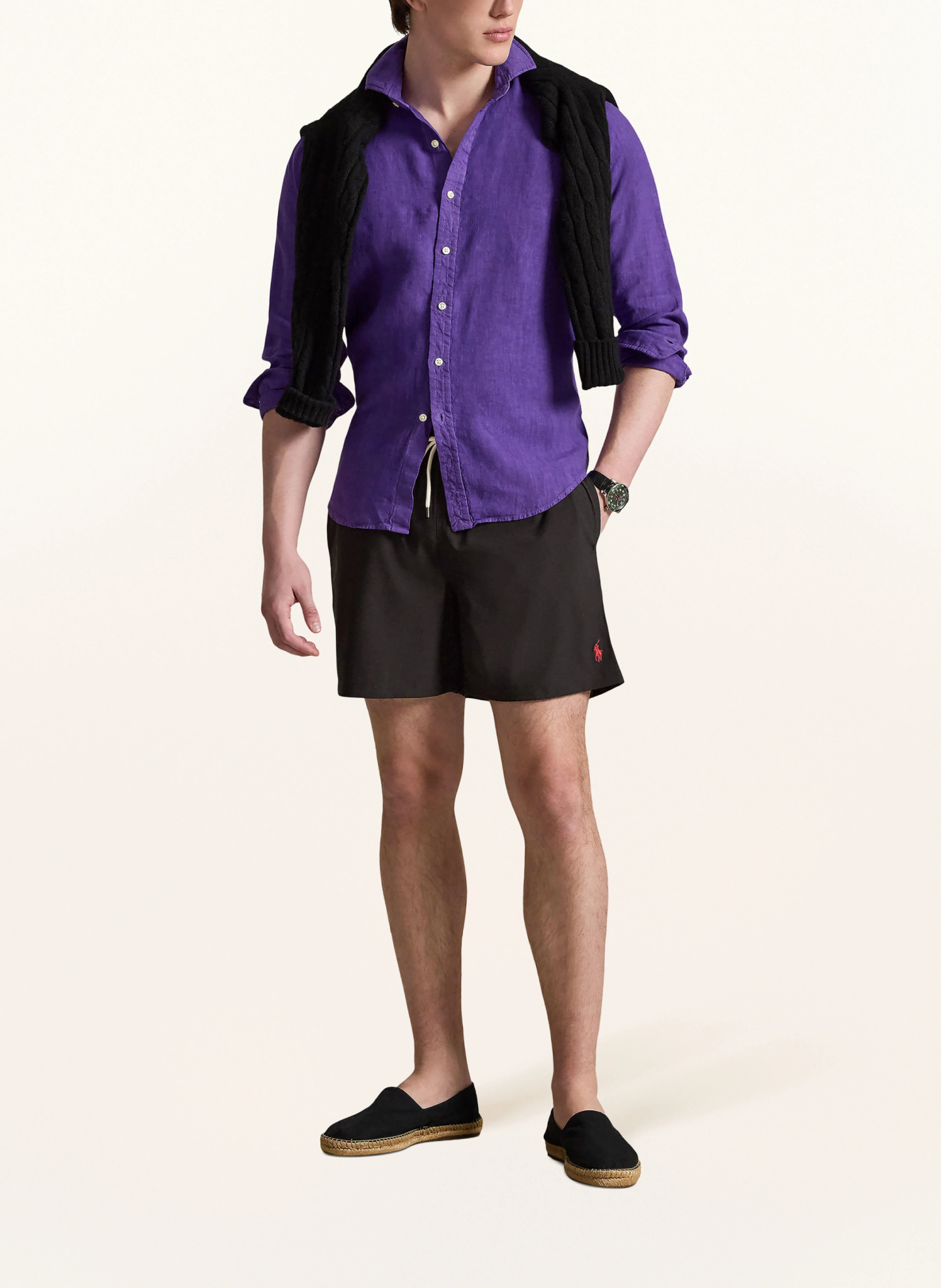 POLO RALPH LAUREN Badeshorts – SCHWARZ