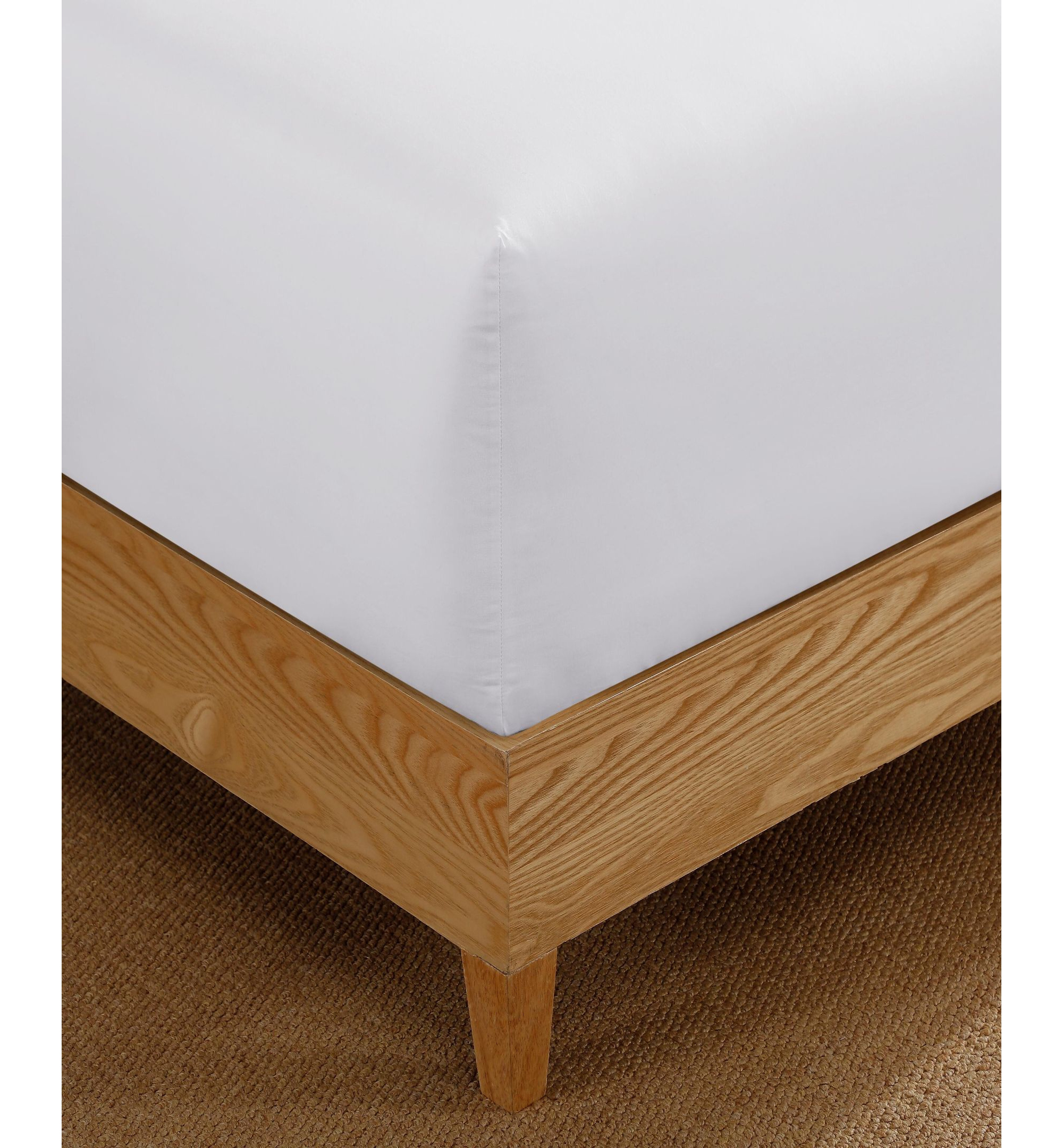 Tommy Hilfiger Essentials Solid Cotton Percale Fitted Sheets - White