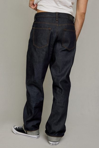 BDG Relaxed Straight Fit Premium Selvedge Jeans - Vintage Denim Dark