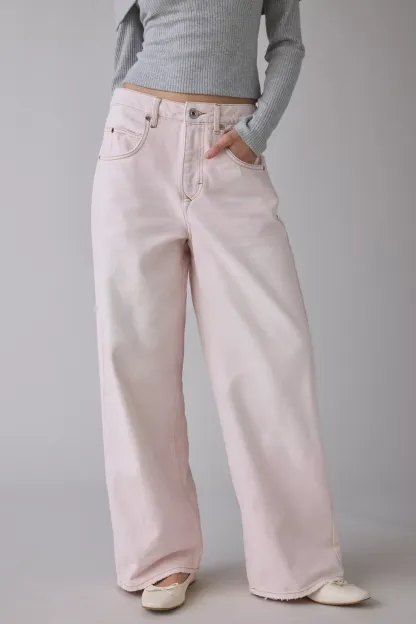 BDG Jaya Baggy Boyfriend Jeans - Pink