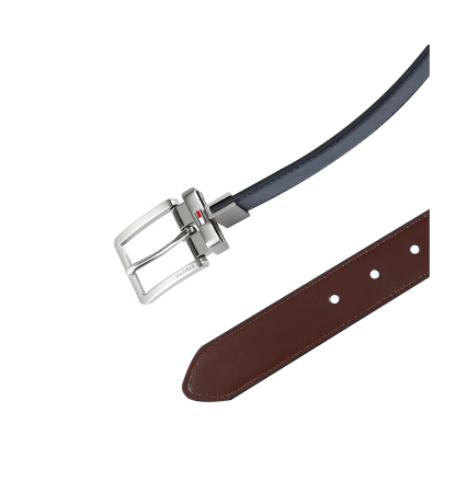 32MM Tommy Hilfiger Men's Two-In-One Reversible Dress Belt - Navy/Brown