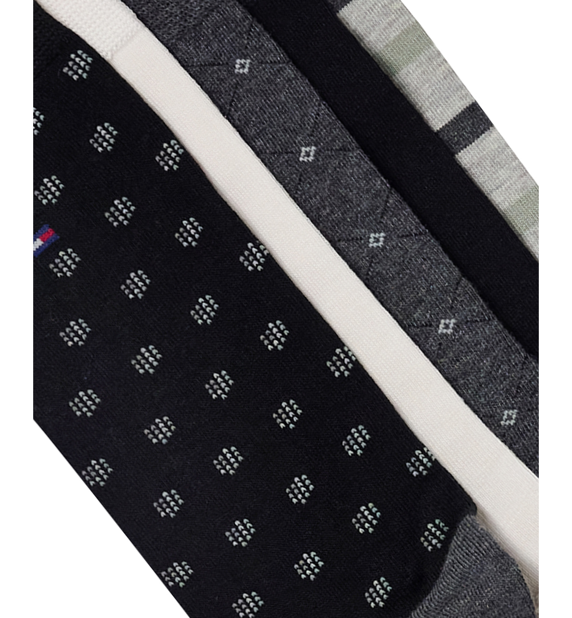 Tommy Hilfiger Men's Dress Crew Socks, 5-Pack - Black/Gray/Beige/Cream