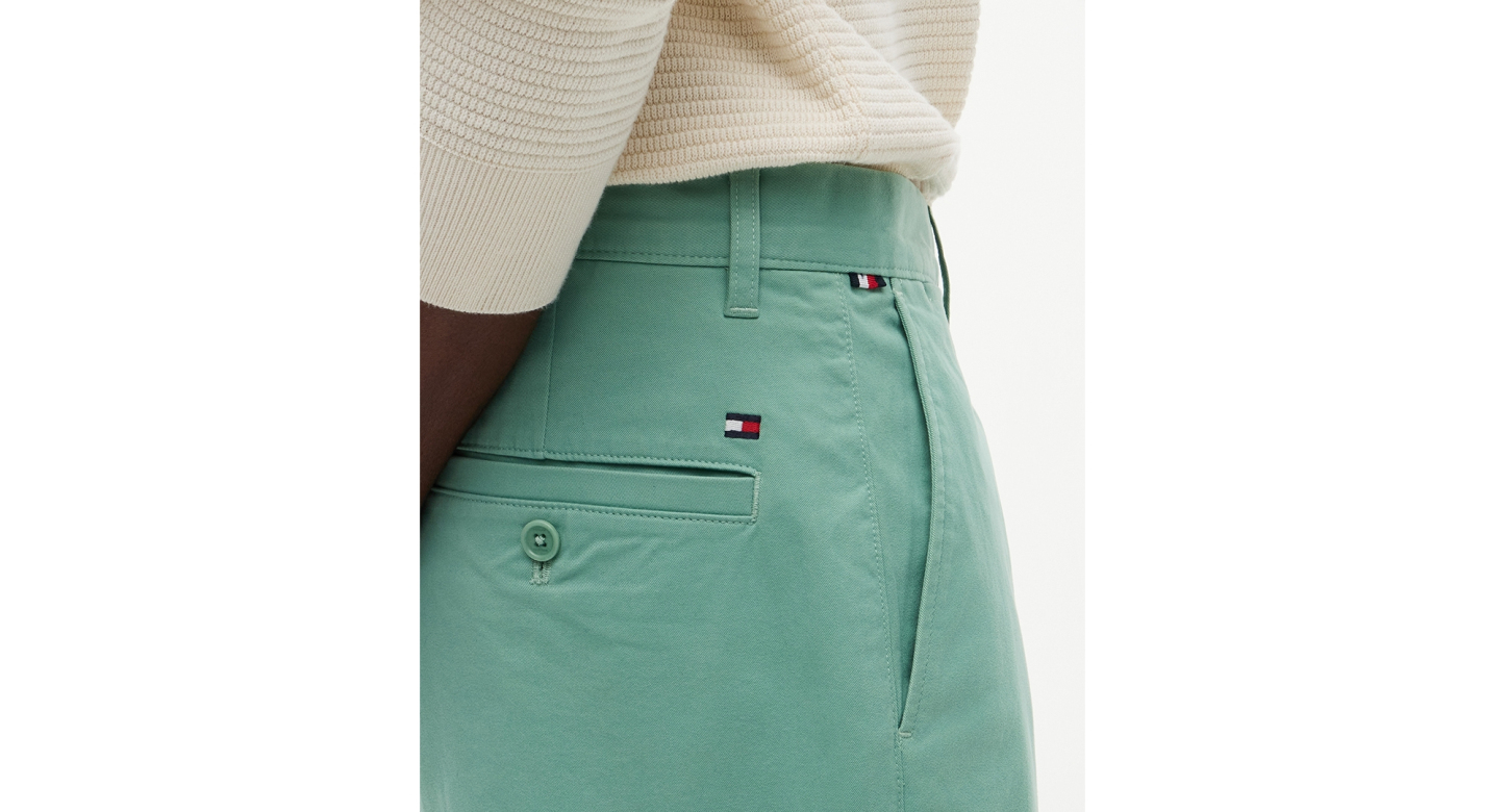 Tommy Hilfiger Men's Regular-Straight Fit Stretch Chino Pants - Nordic Spruce