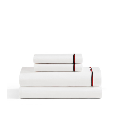 Tommy Hilfiger Printed 200-Thread Count Cotton Percale Sheet Set - Global Stripe