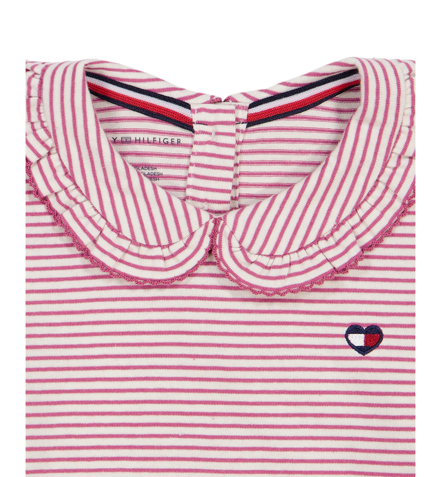 Tommy Hilfiger Girls' 2T-6X Striped Top and Jumper, 2-Piece Set - Blue/Pink