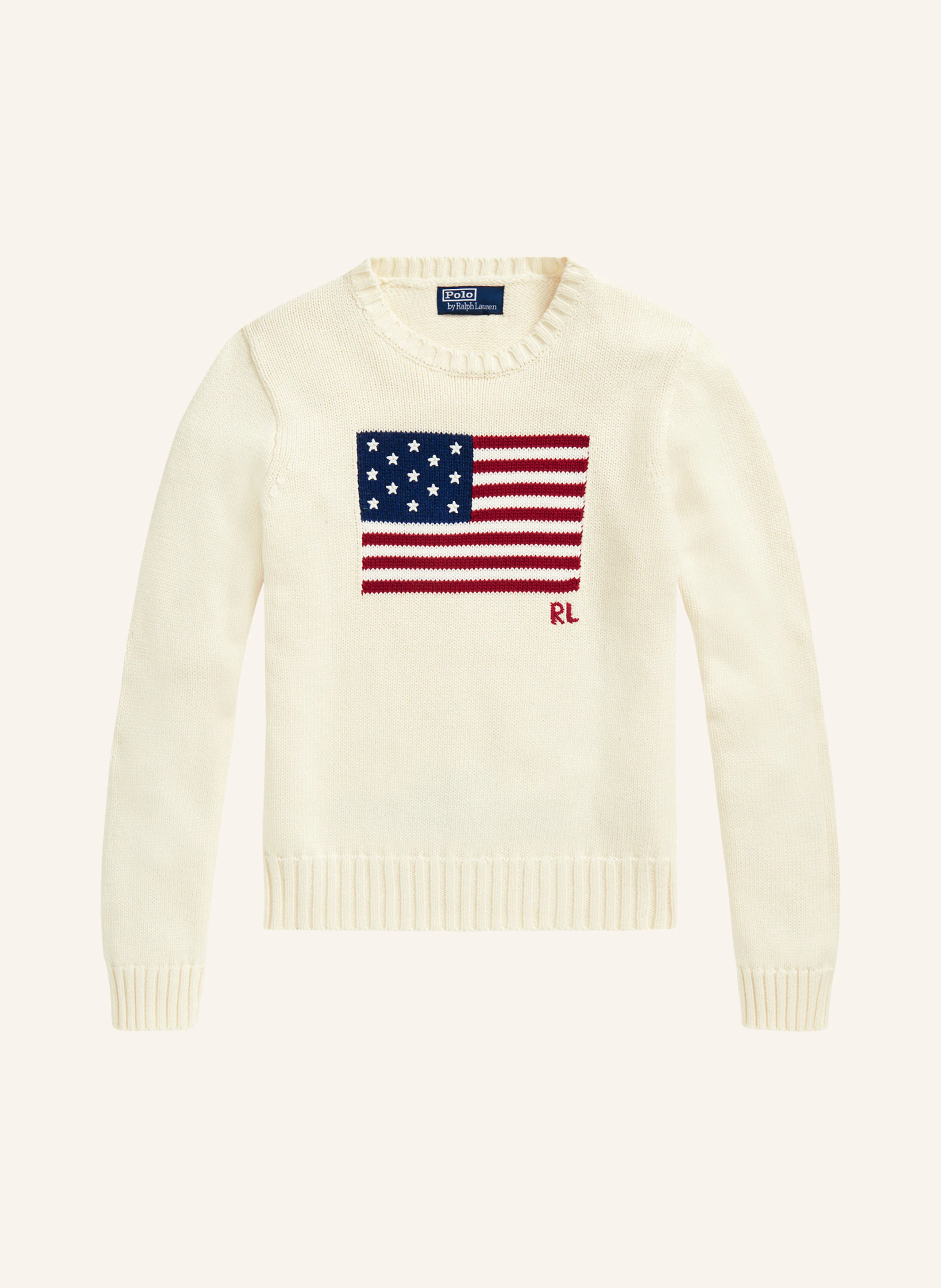 POLO RALPH LAUREN Pullover – CREME / DUNKELROT / DUNKELBLAU