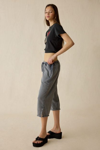 Out From Under Spring Breaker Slouch Capri Pants - Black