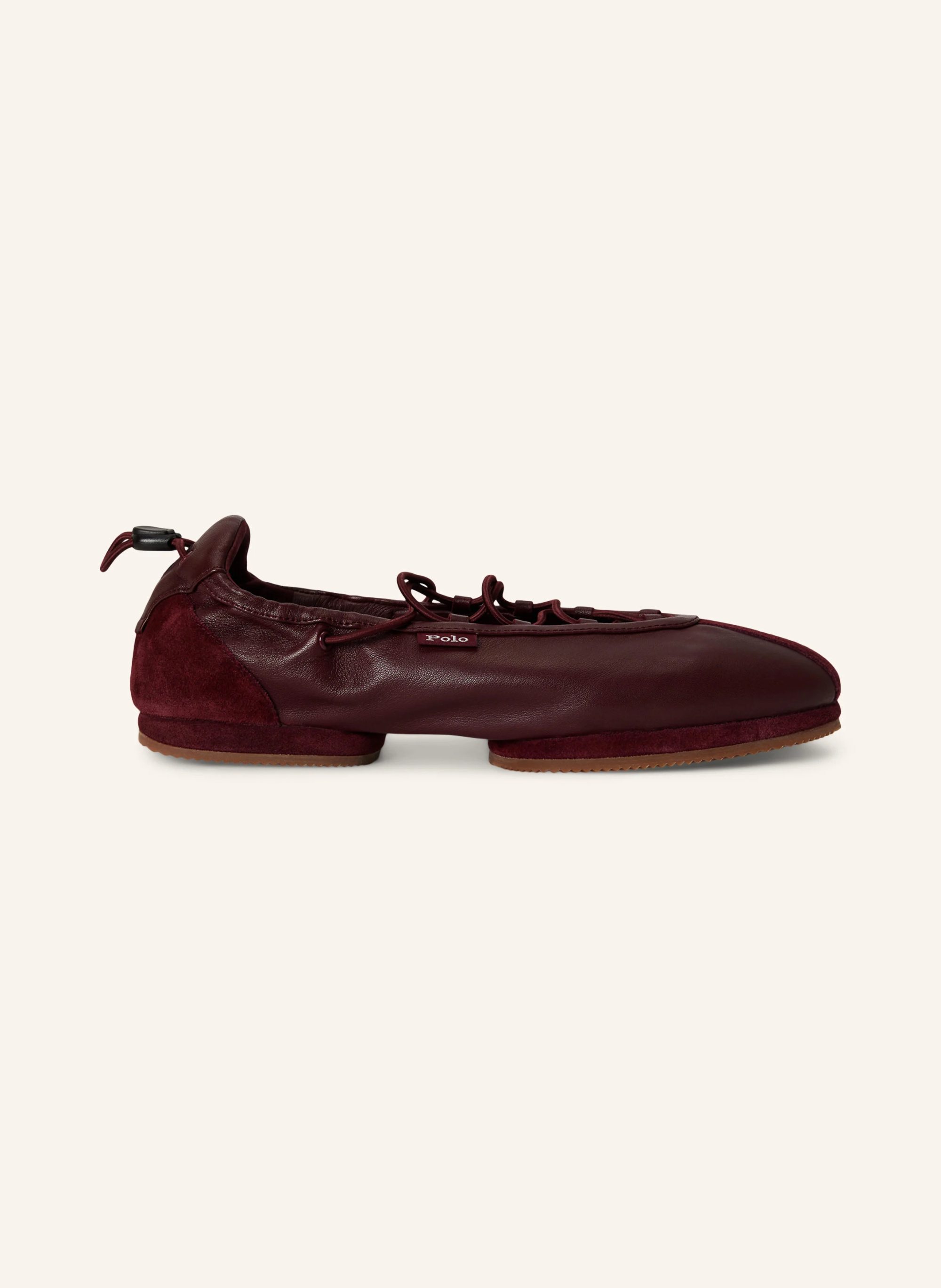 POLO RALPH LAUREN Ballerinas – DUNKELROT