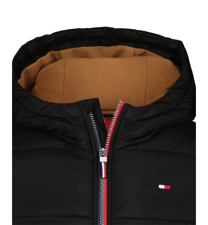 Tommy Hilfiger Boys' 8-20 Logo Puffer Jacket - Black