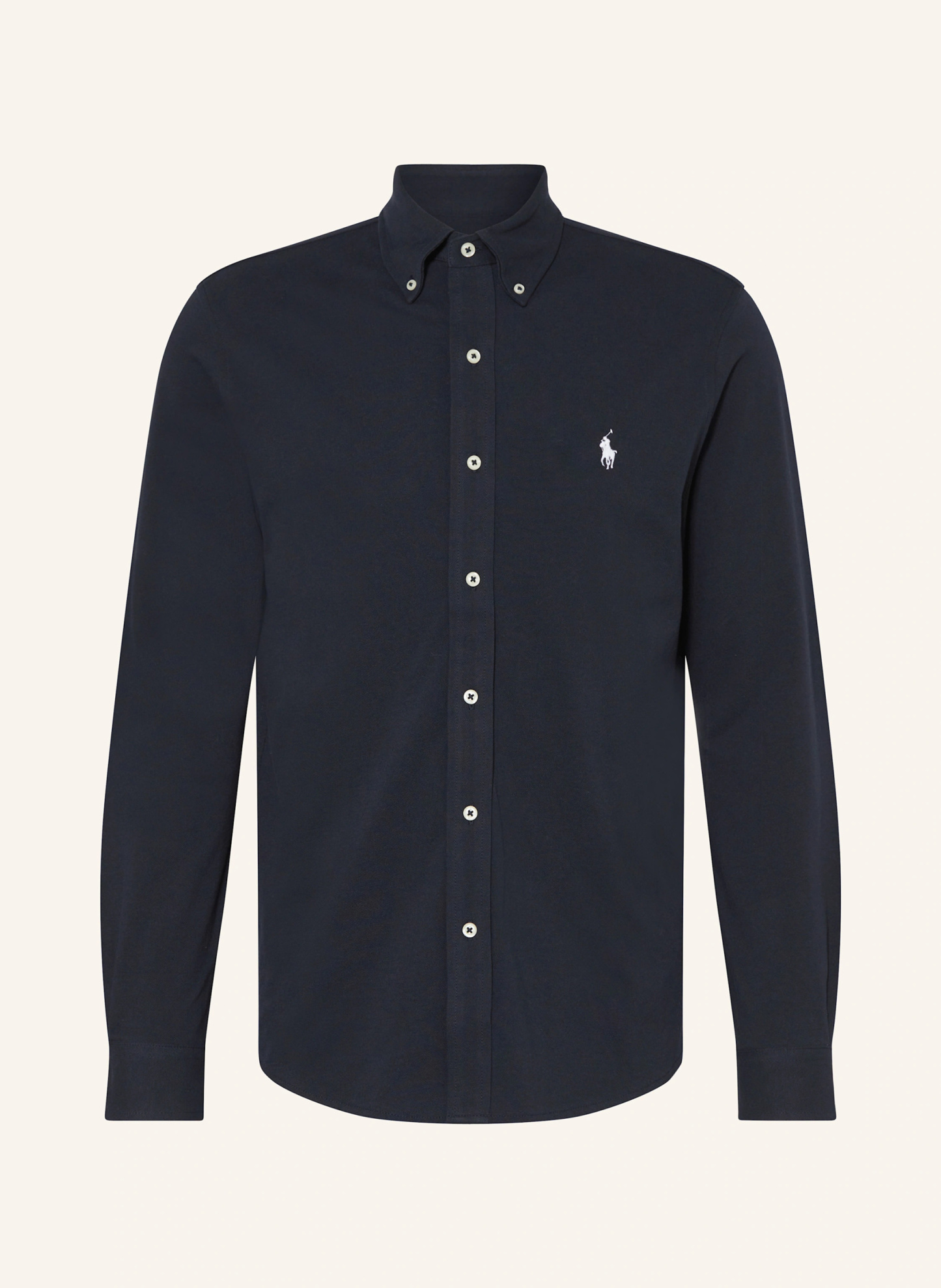 POLO RALPH LAUREN Piqué-Hemd Custom Fit – DUNKELBLAU