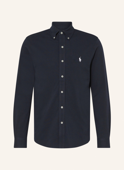 POLO RALPH LAUREN Piqué-Hemd Custom Fit – DUNKELBLAU