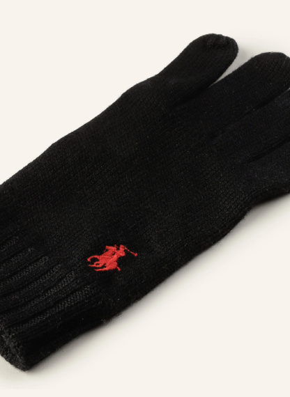 POLO RALPH LAUREN Handschuhe aus Merinowolle – SCHWARZ