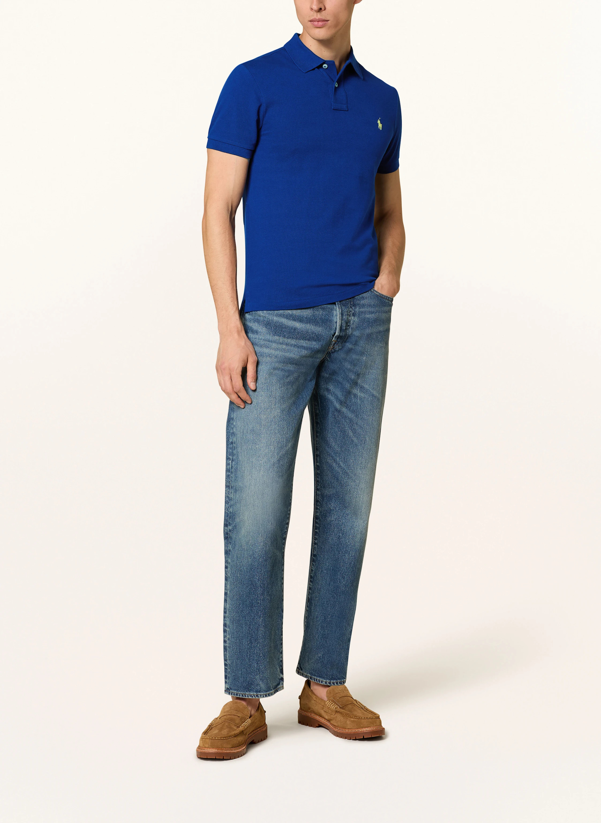 POLO RALPH LAUREN Piqué-Poloshirt Slim Fit – DUNKELBLAU (1)