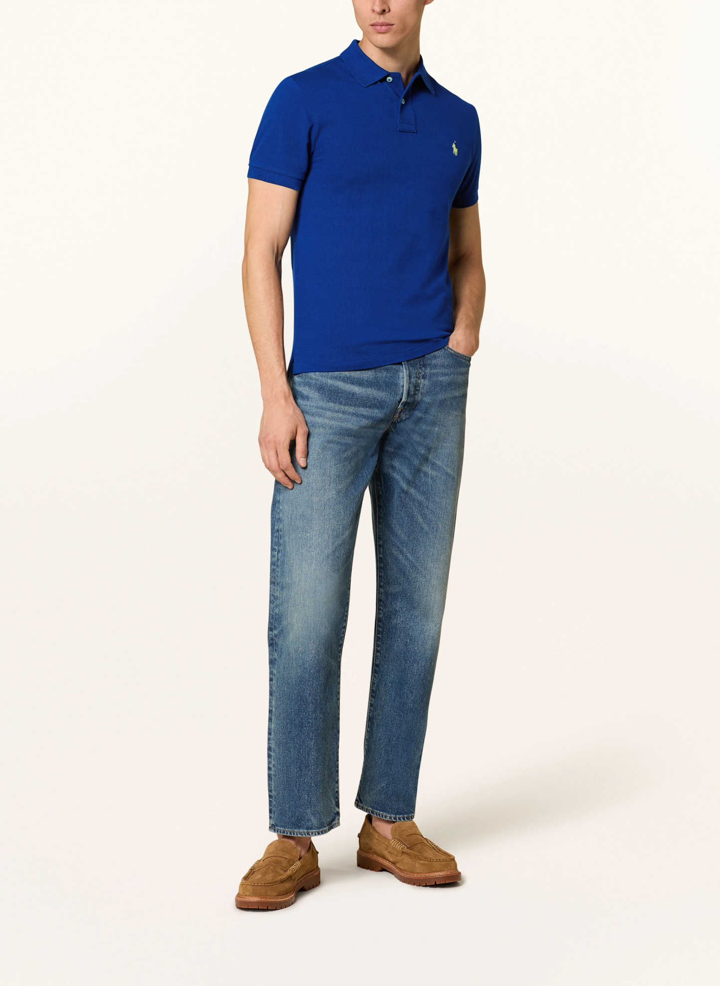 POLO RALPH LAUREN Piqué-Poloshirt Slim Fit – DUNKELBLAU (1)