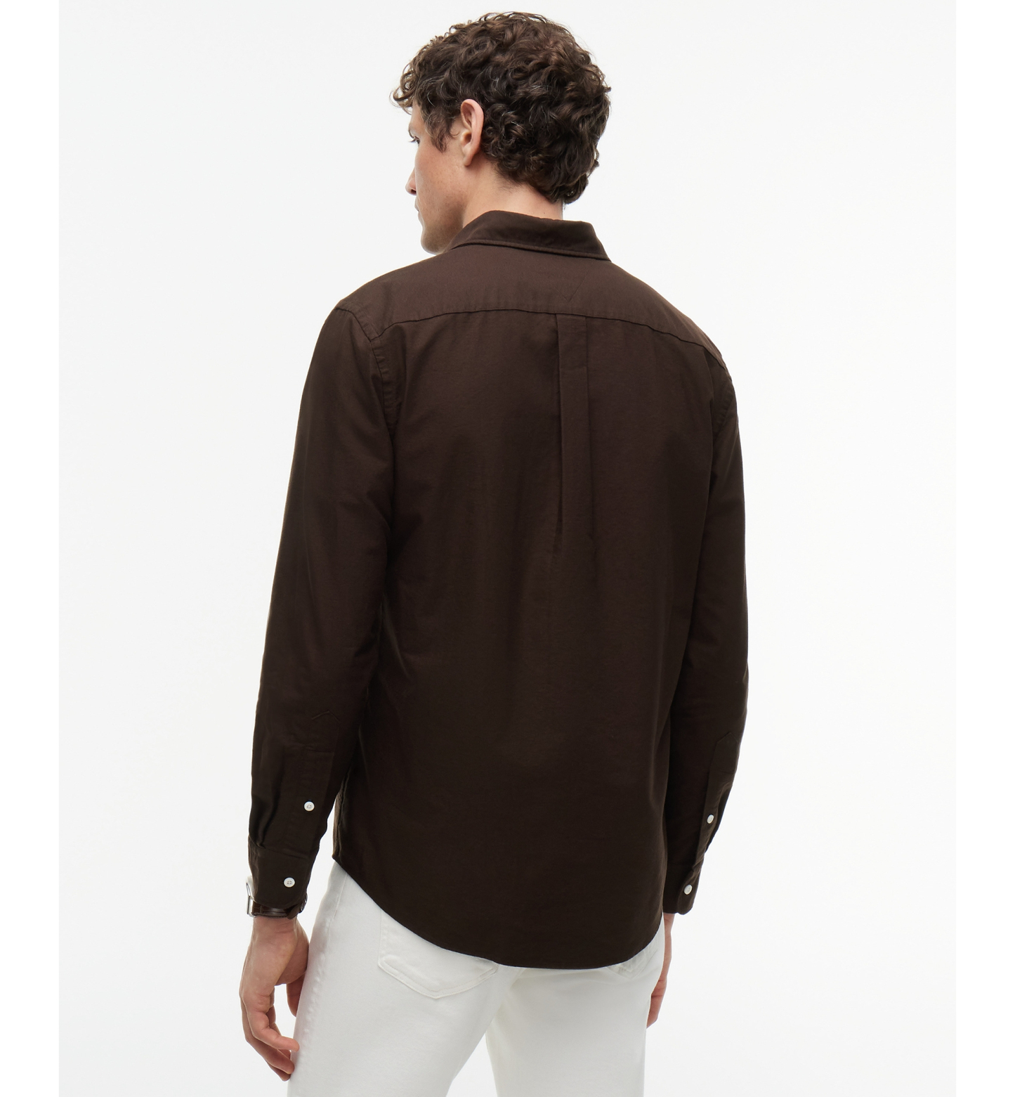 Tommy Hilfiger Men's Heritage Regular-Fit Oxford Shirt - Dark Coffee