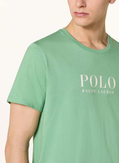 POLO RALPH LAUREN Lounge-Shirt – GRÜN / WEISS