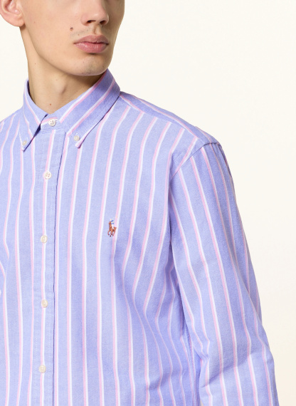 POLO RALPH LAUREN Oxfordhemd Custom Fit – BLAU / WEISS / ROSA