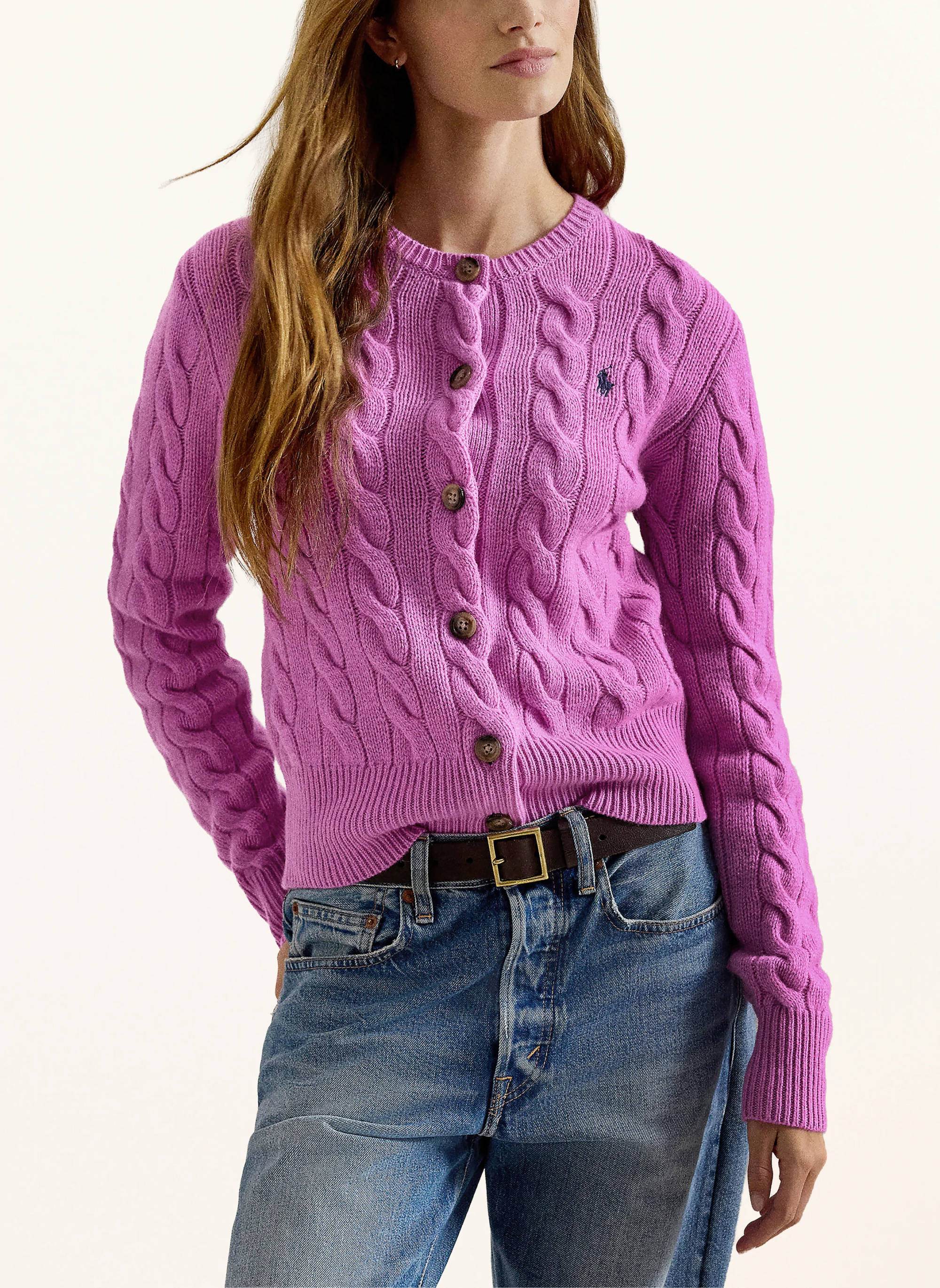 POLO RALPH LAUREN Strickjacke – FUCHSIA (2)