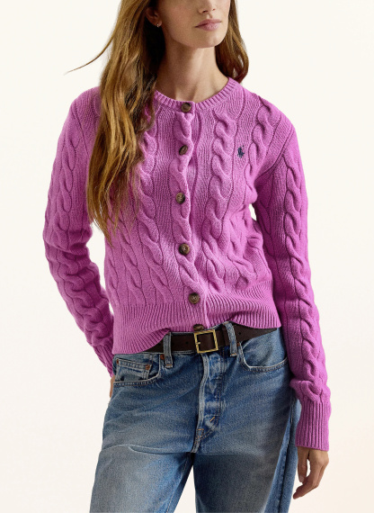 POLO RALPH LAUREN Strickjacke – FUCHSIA (2)