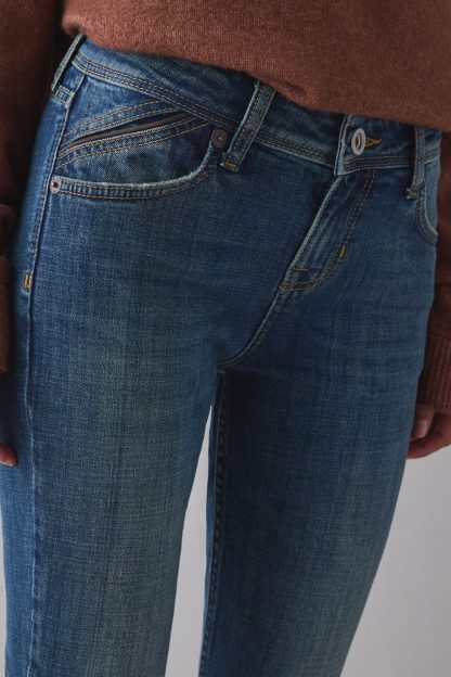 BDG Brooke Split Hem Low-Rise Flare Jeans - Tinted Denim