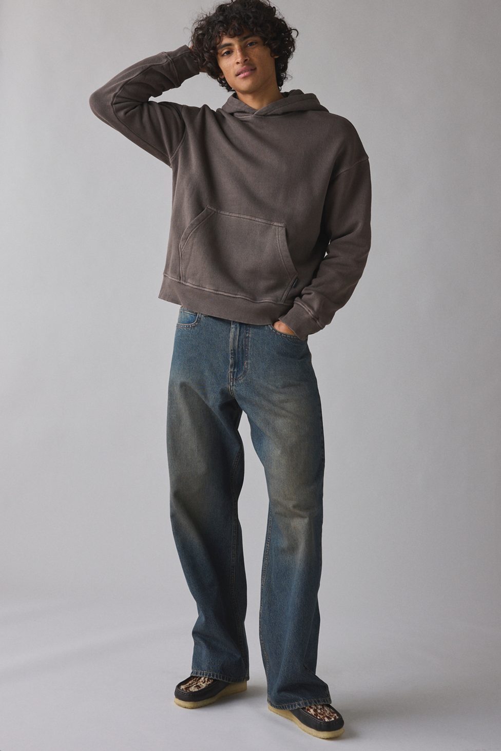 Standard Cloth Pregame Hoodie Sweatshirt - Brown Stone Wash