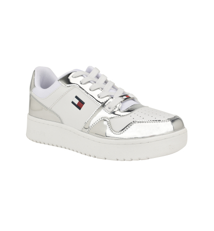 Tommy Hilfiger Women's Twigye Lace-Up Sneakers - Silver/White