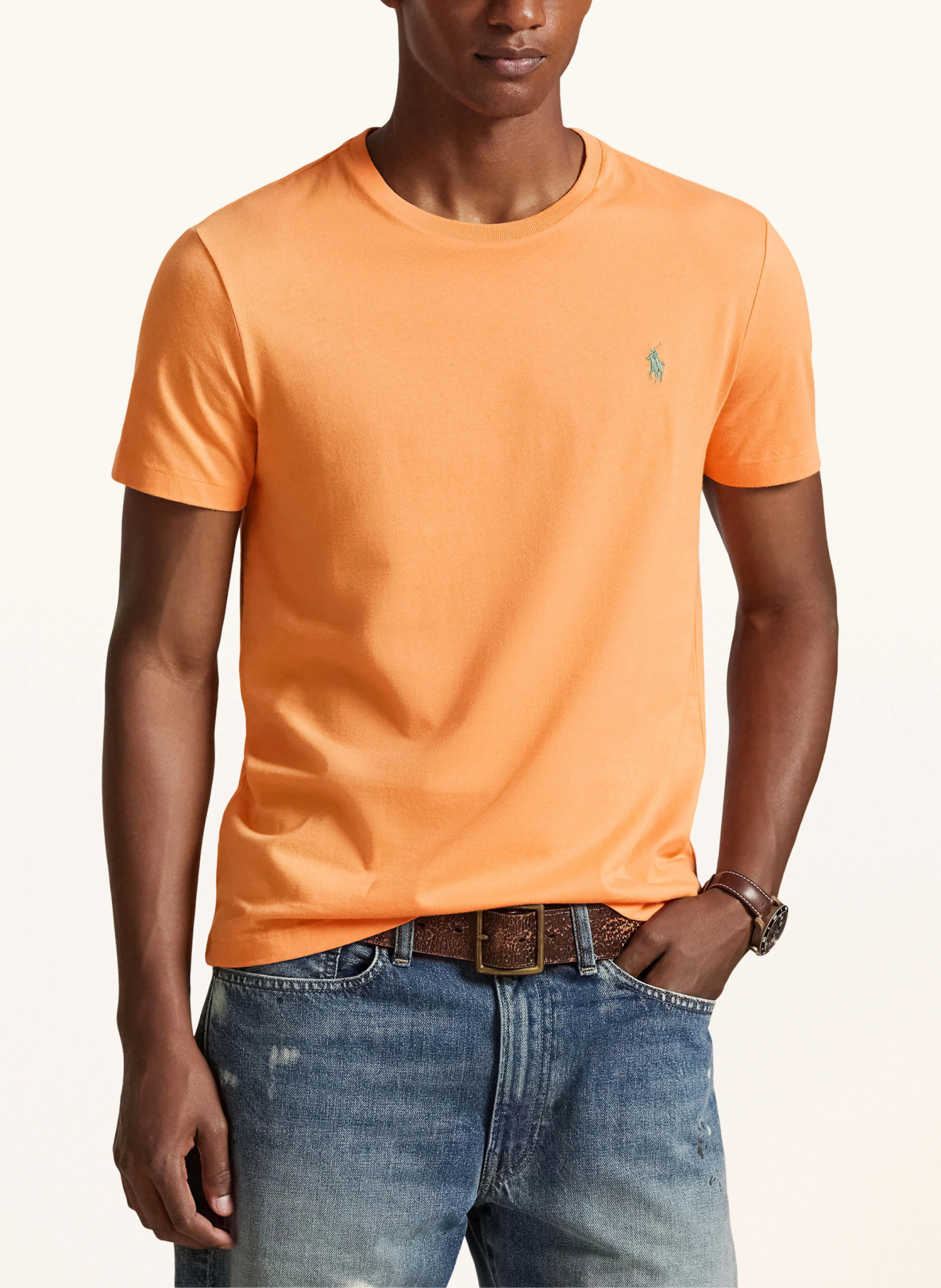 POLO RALPH LAUREN T-Shirt – ORANGE / GRÜN
