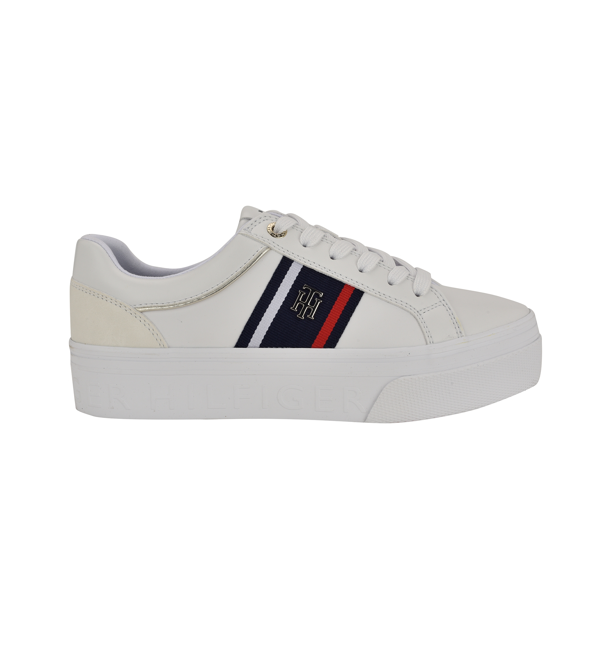 Tommy Hilfiger Women's Badria Logo Platform Sneakers - White